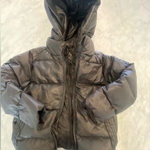 Kids Gray Puffer Jacket - ONEKID car seat coat